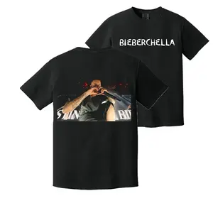 Bieberchella JB Heart Black Comfort Color T-Shirt