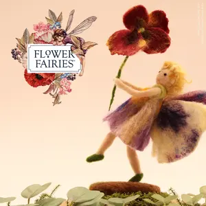 Felting Kit -  Pansy Fairy Needle Felting Kit