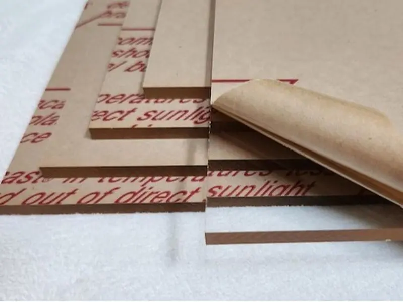 5 pack 12"x20" Cast Acrylic Sheets Clear 1/4" thickness
