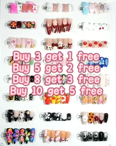 Neko:(zb77) selectable handmade press-on nails