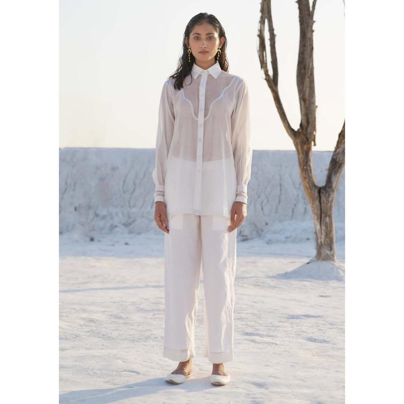 Lily pearl white shirt and pant
