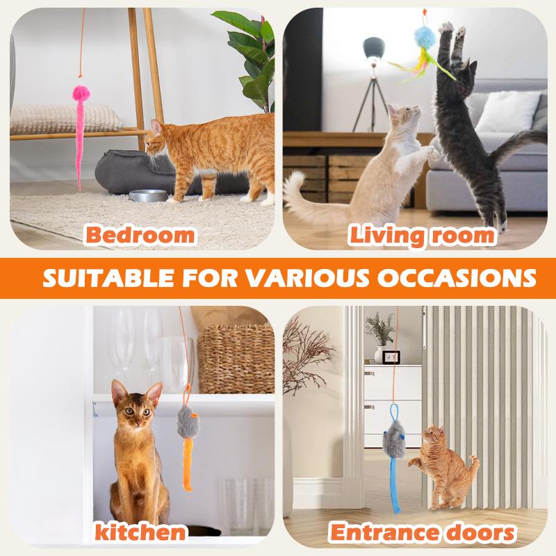 HAPPYCODE Electric Cat Teaser with Remote, Interactive Pet Toy, Rechargeable Door Clip Design, Dual Modes --- 360° Rotation and Irregular Jumping, Stimulates Mind & Body,cat toys, cat stuff Bird cat stuff cat toys,Christmas gifts,Interactive Cat Toy HAPPYCODE Electric Cat Teaser with Remote, Interactive Pet Toy, Rechargeable Door Clip Design, Dual Modes --- 360° Rotation and Irregular Jumping, Stimulates Mind & Body,cat toys, cat stuff Bird cat stuff cat toys,Christmas gifts,Interactive Cat Toy