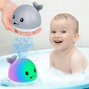 Bath Toys for Kids Ages 1-3, Baby Bath Toys 1 2 3 Year Boy Girl, Easter Basket Stuffers Gifts 6-12-18 Months, Light Up Whale Bath Toy Sprinkler Toddler Birthday Bathtub Fountain Pool Water Toy