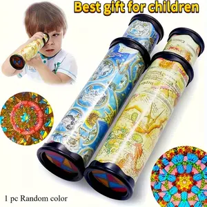 Random Color Kaleidoscope: 1pc Yellow/Blue | Kids Sensory Toy for Imagination & Focus