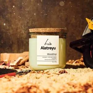 Woodshop Candle | Red Cedar · Sawdust · Pine Resin | 100% Coconut + Soy Wax | Pay What You Can