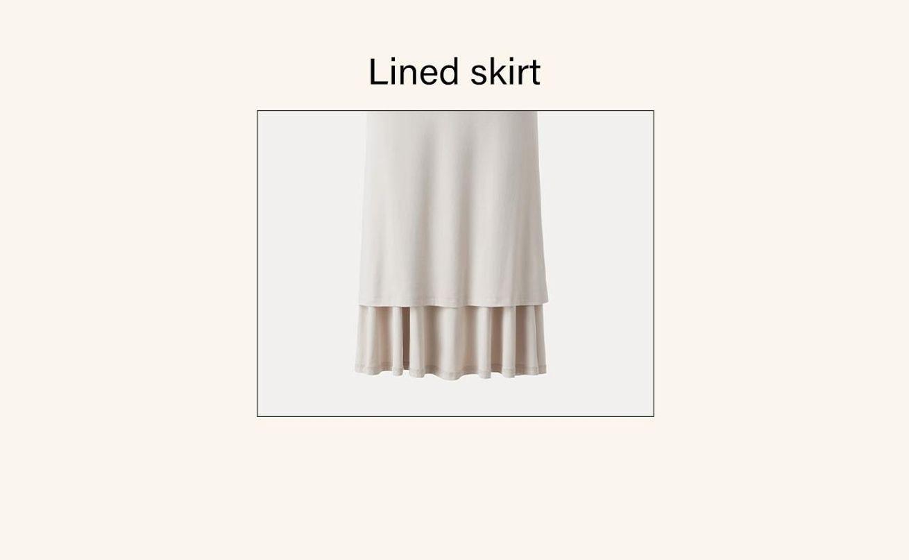 OGL Flowy Side Ruched A-line Midi Skirt - High Stretch, Pear Shaped & Hourglass Friendly Women's Skirt thunder thigh skirt