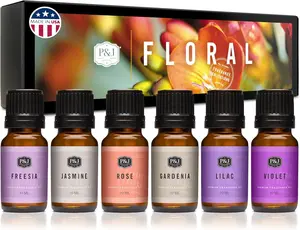 Women's Fragrance Oils Sets of 6 – Premium Scented Oils for Candle Making, Soap, Diffuser & DIY Crafts – Long Lasting, Skin-Safe, IFRA Certified, USA Made – Floral, Spa, Coffee, Love & Ladies Collections