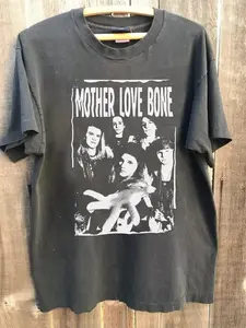 90s Mother Love Bone Band Classic Style Charcoal Unisex T shirt Reprint S-5XL