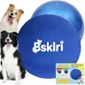 Dog Inflatable Herding Ball Toy - Interactive Training Ball with Durable Double-Stitched Construction, Inflatable Inner Bladder, Promotes Herding Exercise & Physical Exercise, Supervised Outdoor Push & Chase Non-Chew Toy for Mental Stimulation