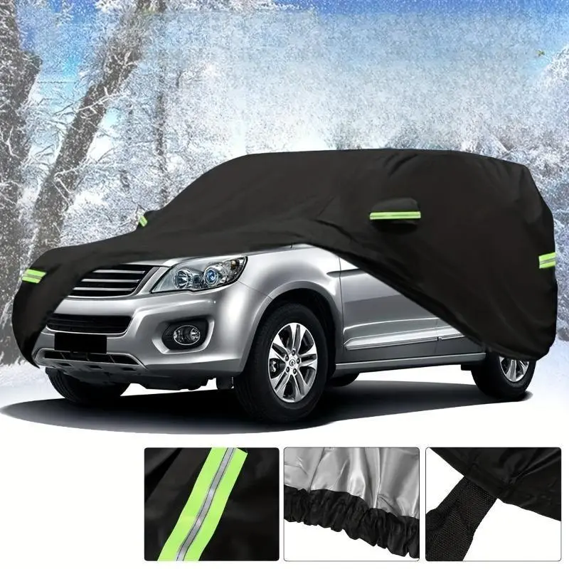 1pc Durable Anti Scratch 3 Layers Car Cover PVC Cotton Aluminium