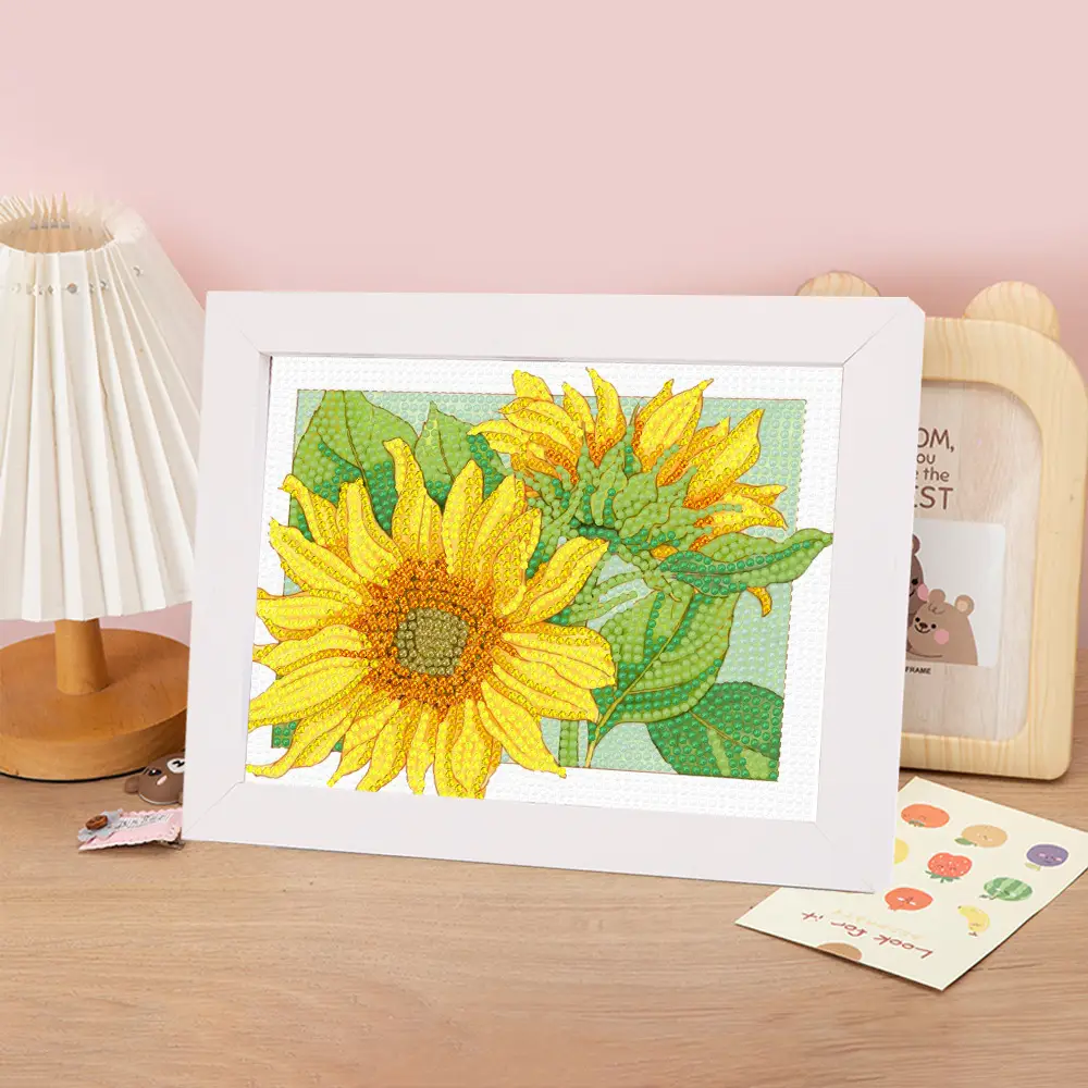 Flowers Diamond Painting Kit, Sunflowers, Roses, Tulips, 5D Diamond Painting, Wall Decor, DIY Diamond Art, , Handmade Craft, Best Gift, Birthday Gift