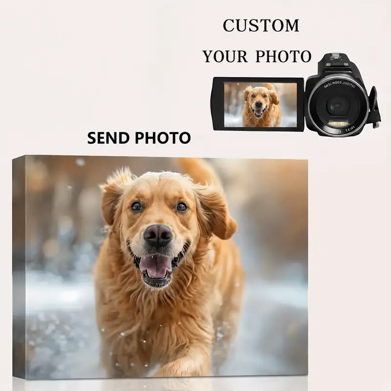 Custom Photo Canvas Wall Art with Sturdy Frame - Personalized Digital Printed Home Decoration, Custom Size, High Quality Durable Frame Design, Decor for Bedroom, Ideal Gift & Souvenir