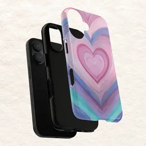 Pink Heart iPhone Case – Cute Pattern, Girly Aesthetic Design for iPhone 17, 16, 15, 14, 13, 12, 11 – Tough, Shockproof Protective Cover