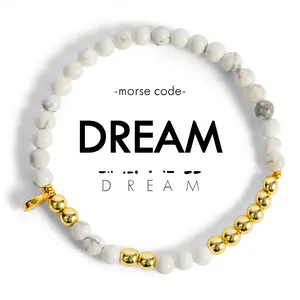 Gold Morse Code Bracelet | DREAM
