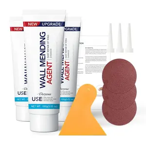 Drywall Repair Kit, Spackle Wall Repair Kit, 3 Pack Wall Mending Agent Putty, Wall Repair Paste Plaster for Wall Crack/ Hole, Wall Hole Filler with Scraper/Sandpaper