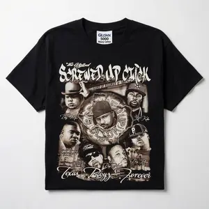 Screwed Up Click T-Shirt, Vintage Houston Rap Shirt, Hip Hop Streetwear Graphic, Rap Music Fan Merch, OG Texas Rapper Top Cotton Womenswear