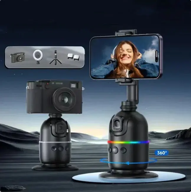 TrackMate 360™ – Smart Auto-Follow Panoramic Phone Mount