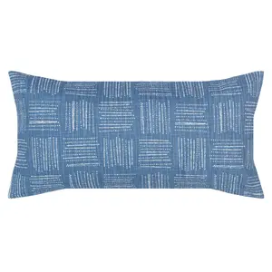 The Blue Sketch Throw Pillow