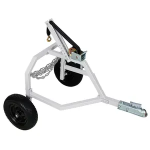 All terrain vehicle log towing arch - capable of carrying 1000 pounds, with 16.5-inch inflatable tires for stable lifting without swaying.It can accommodate both long and short logs, making it durable and easy to handle