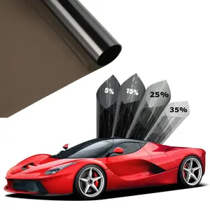 20" x 10ft Car Window Tint Film - 5% 15% 25% 35% VLT Options UV Heat Blocking Scratch Resistant Professtional Grade Privacy Tint for Auto Home Window