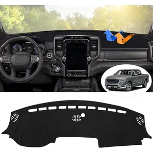 Dashboard Cover Mat for 1994 Interior -2025 Dodge Ram 1500 2500 3500 Accessories Dash Cover Flannel Dash Mat Sunshade Glare UV Rays Protector