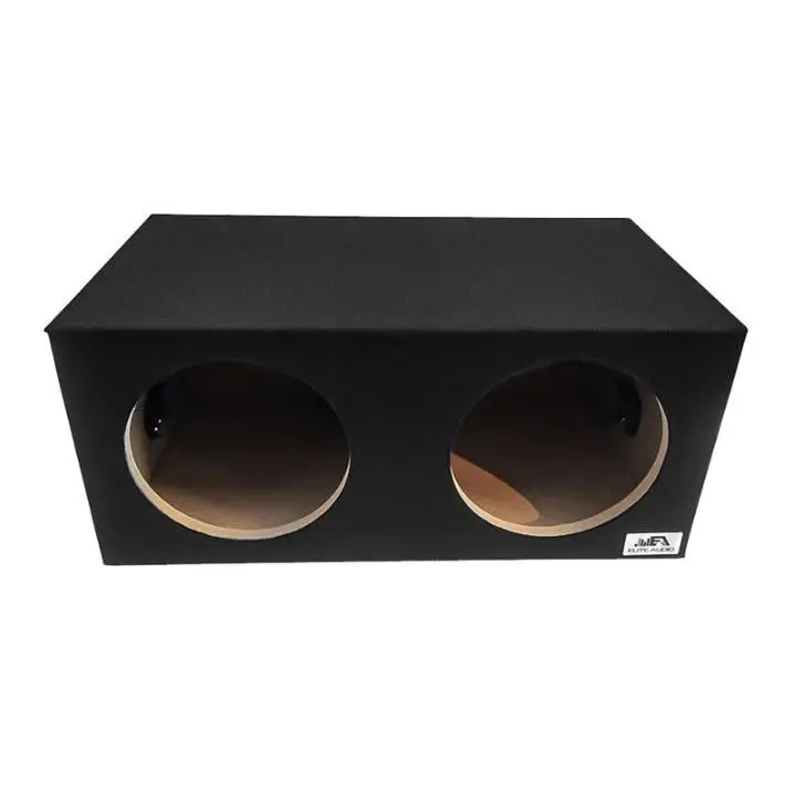 ELITE AUDIO EBOX-SSD10 | Single 10" Sealed Subwoofer Enclosure - Plush OEM-Grade Carpet, 3/4" MDF Construction, Braced Design, and Spring-Loaded Terminals for Superior Durability & Tight, Accurate Bass