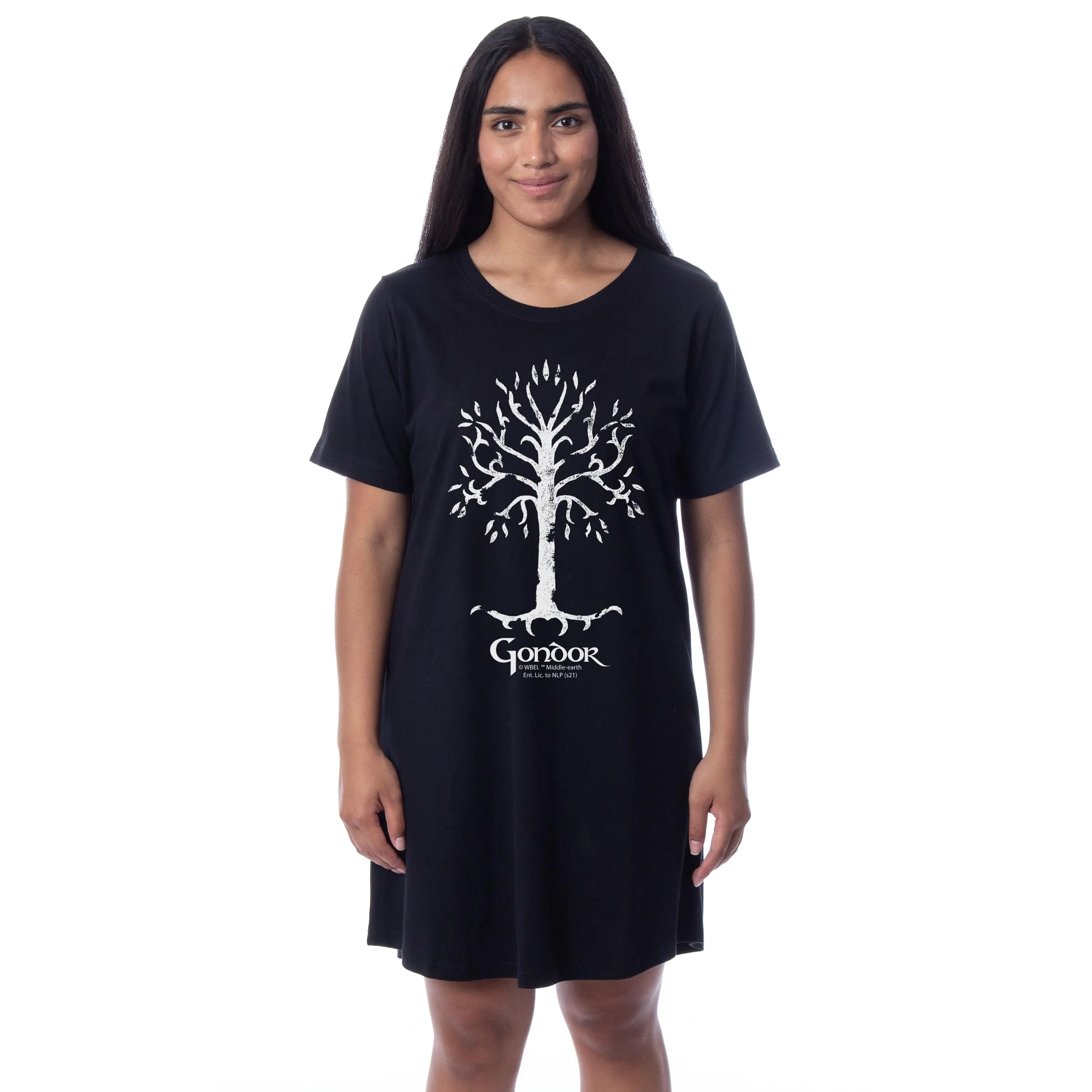 Women's The Lord of the Rings Gondor Nightgown - Casual Everyday Apparel, Women's Loungewear & Nightwear Sleep Pajama Dress