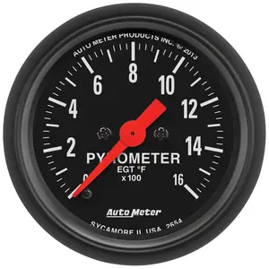 2 1/16 In. Pyrometer, 0 1600 Fahrenheit, Z Series