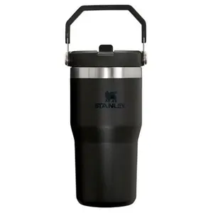 Stanley 20 oz Stainless Steel Ice Flow Flip Straw Tumbler Black
