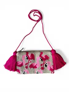 Handmade Crossbody Wayuu Upholstery Handbag Evil eye Zafira Complements