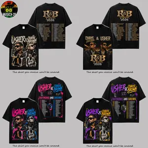 [Collection] New Date The R&B Tour 2026 : Raymond & Brown Premium Cotton T-Shirt, R&B Music Duo Graphic Tee, Urban Hip Hop Soul Streetwear Shirt, Breezy Concert Tour Merch, Gift for R&B Fans, Vintage Music Tee
