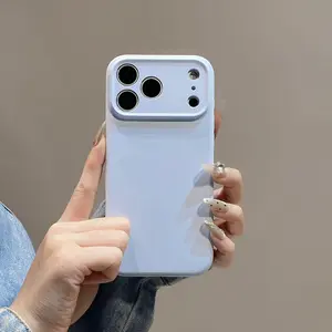 Cute Macaron Colorful TPU Phone Case Ultra-Soft Skin Feel Shockproof Protective Cover for iPhone 11-17 Pro Max