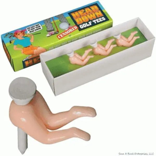 🏌️‍♂️ Butt-Crack Golf Tees – 3-Pack in Hilarious Retail Box