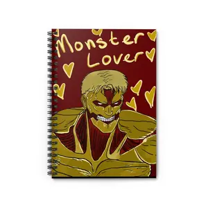 Monster Lover Spiral Notebook - Perfect for Fans, Journal, Sketchbook, Gift, Cute Writing
