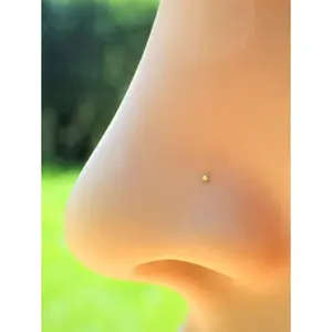 2026 New 12pcs/Pack Tiny Design 1mm Ball Nose Piercing 925 Sterling Silver Nose Studs Pins Bone Nariz Jewelry Holiday