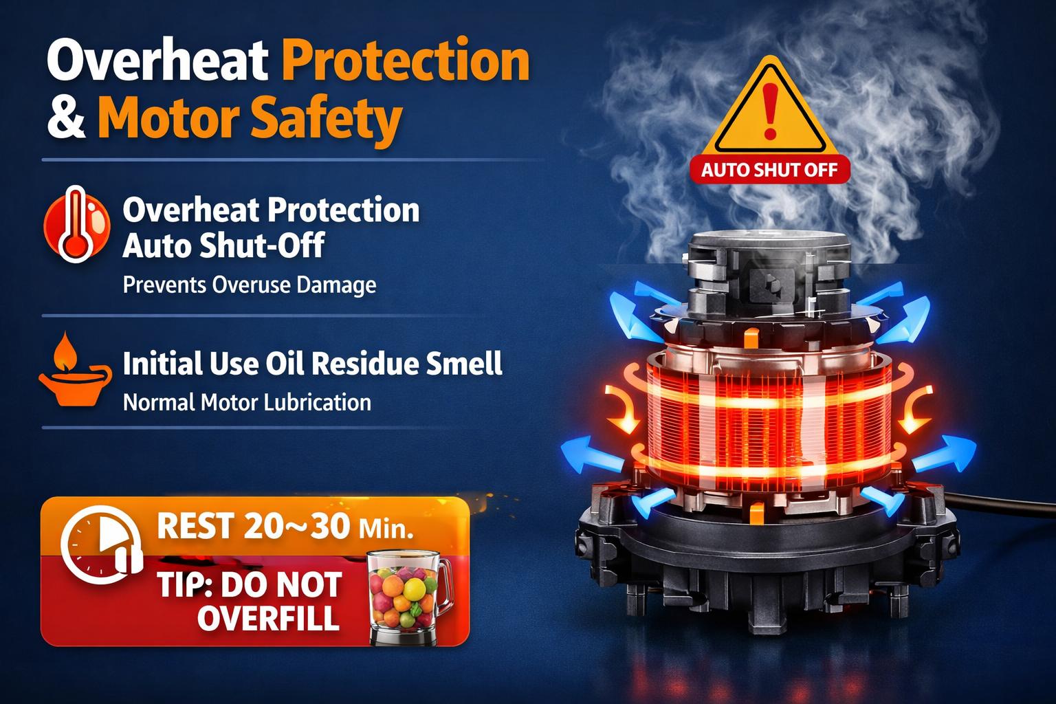 Boyuevi-800W Powerful Centrifugal Juicer with 3″ Wide Feed Chute – Whole Fruits & Veg, 30 oz BPA-Free Juice Jug, Easy Clean & High Yield