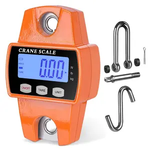 660lbs Digital Crane Scale, Handheld Digital Hanging Scale with Hook & Accessories, Portable Mini Heavy Duty Industrial Crane Scale for Farm Hunting Fishing Outdoor
