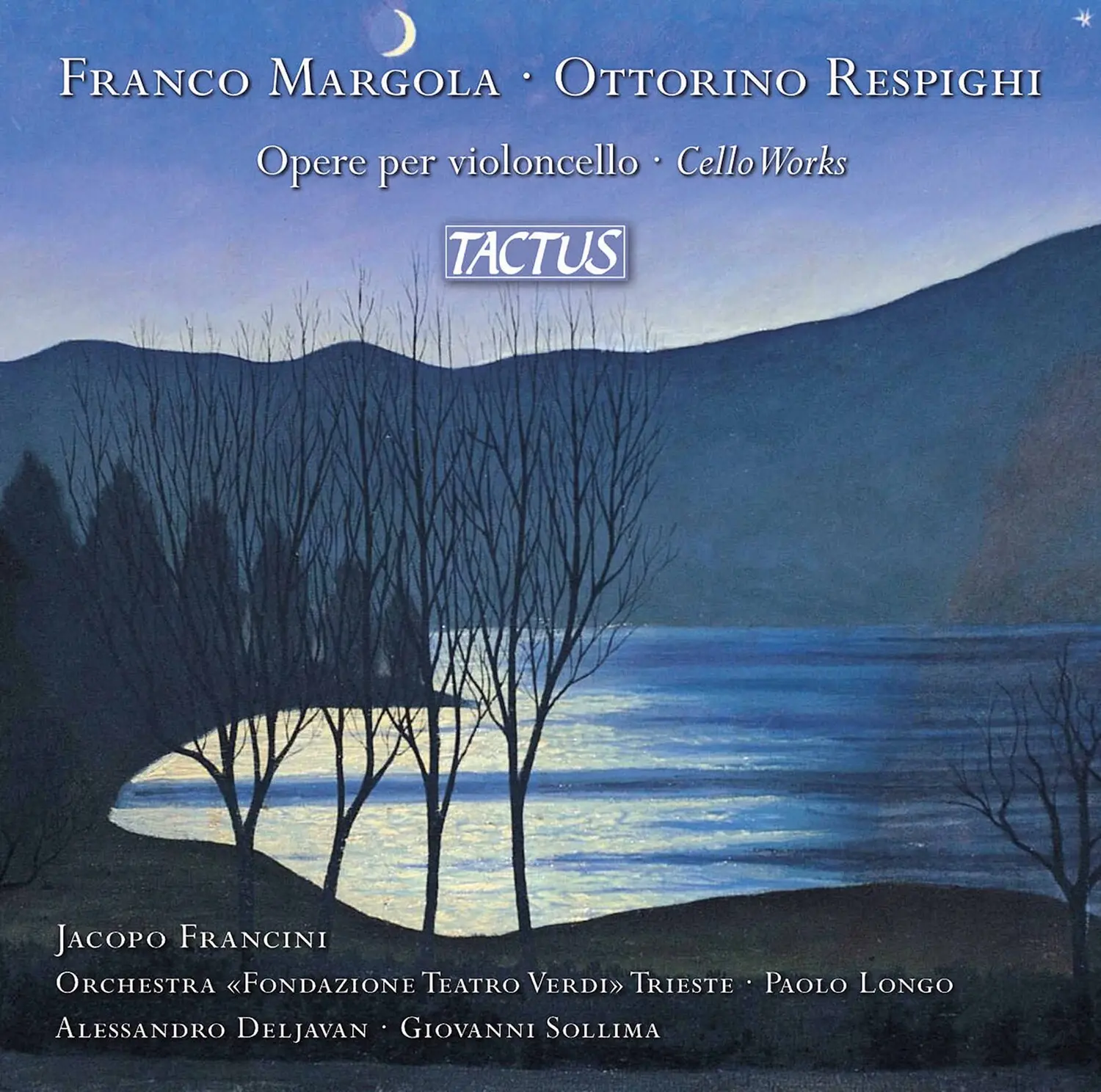 Classical Music Blu-Ray Disc - Francini, Orchestra Della Fondazione Teatro Verdi Di Trieste, Longo, Deljavan, Sollima - English Tactus Records Cello Works - Music, No Age Restriction, No Warning Applicable