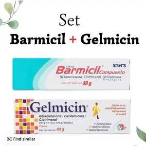 (Combo Pack) Barmicil + Gelmicin - Compuesto Skincare Cream 40G - for Soothing and Comforting Skin Relief - Facial Healthcare Therapeutic Treatment Therapy supplements
