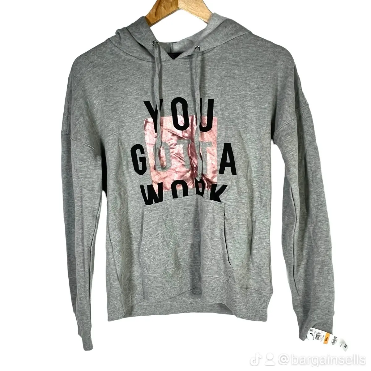 Material Girl Heather Platinum Active Sweater - Women's Hoodie for Workout and Exercise - Womenswear