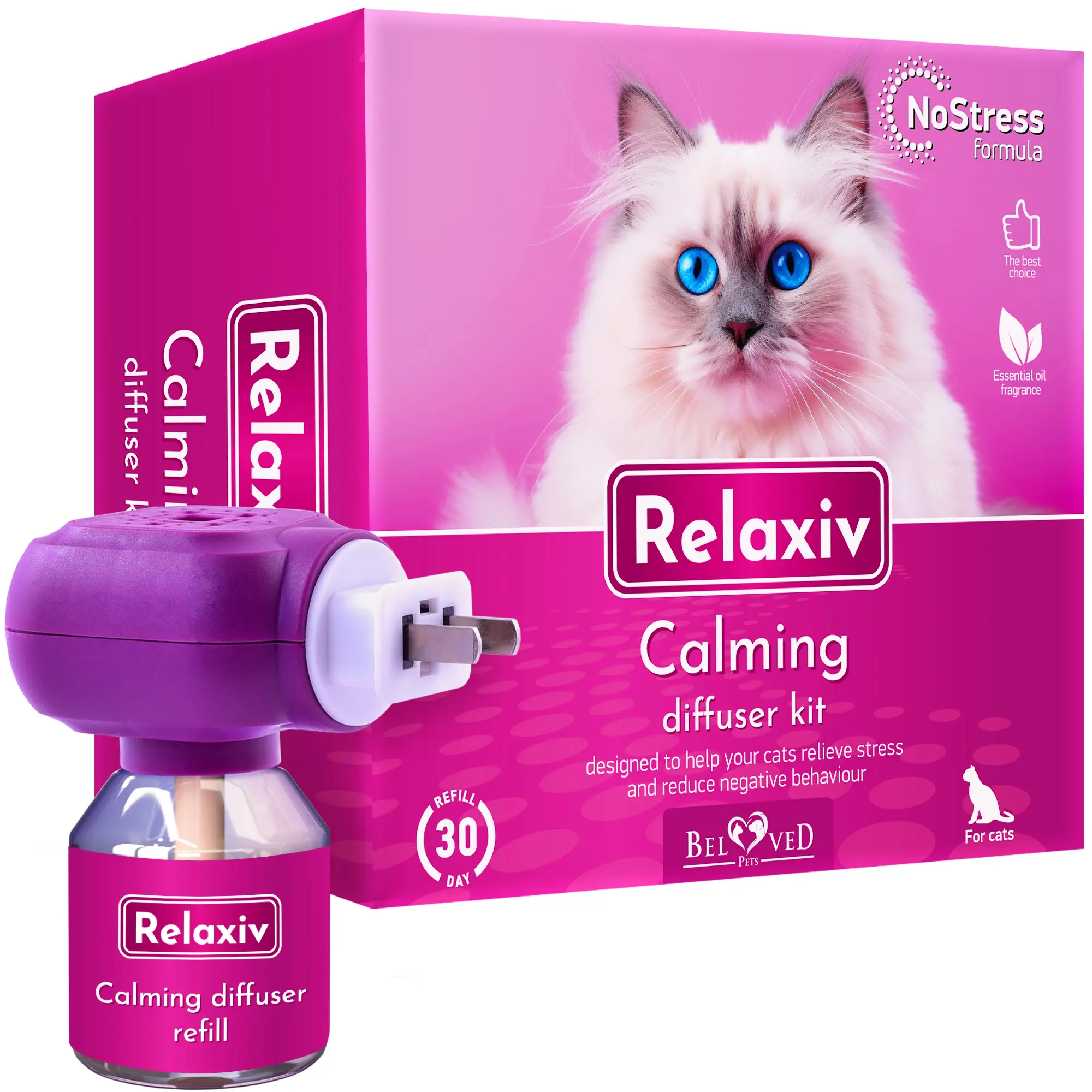 Cat Calming Pheromone Diffuser | DE-Stress Formula