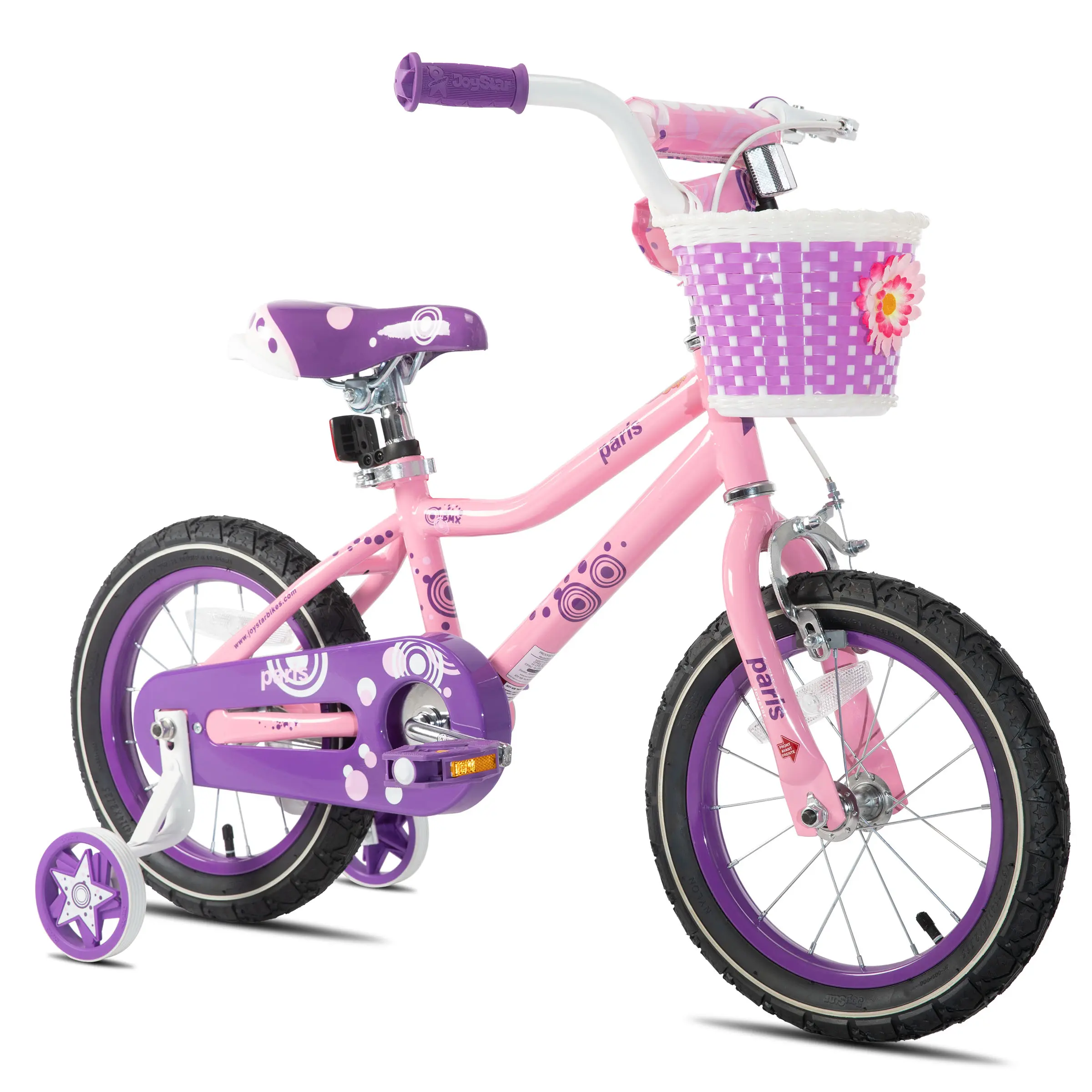JOYSTAR ON SALE 20 Inch Girls Bike Ages 6-12 Years Old Kids Bike with Training Wheels Basket Handbrake boy girl
