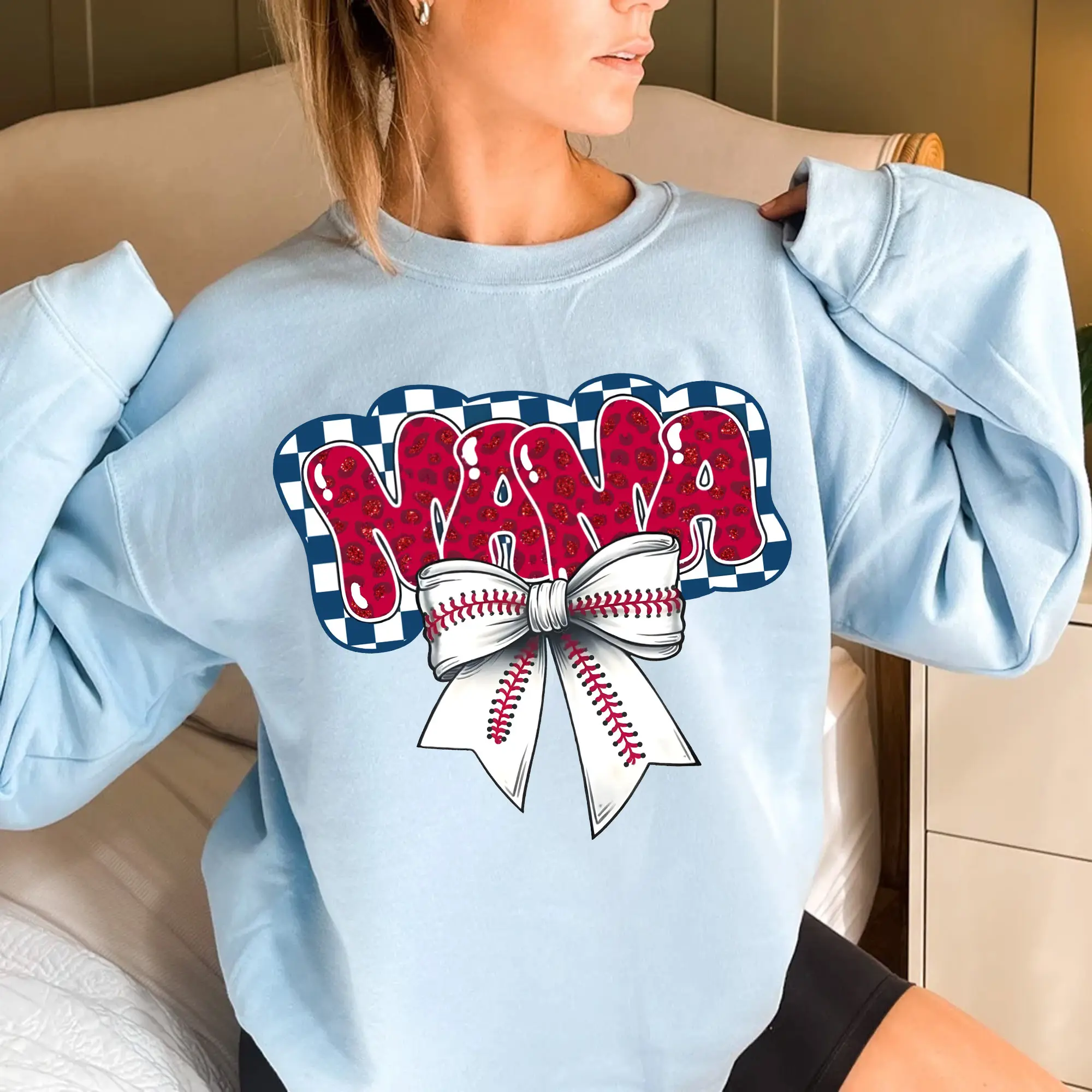 Mama Coquette Shirt, Mama Chinoiserie Coquette T-shirt, Retro Mama Sweatshirt, Mama Varsity Shirt, Gift for Mom