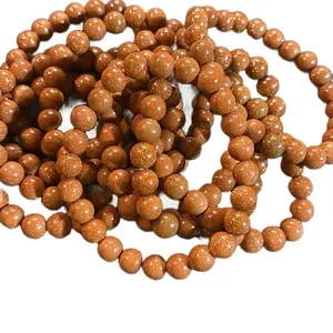 Goldstone 8mm bracelet 1pc