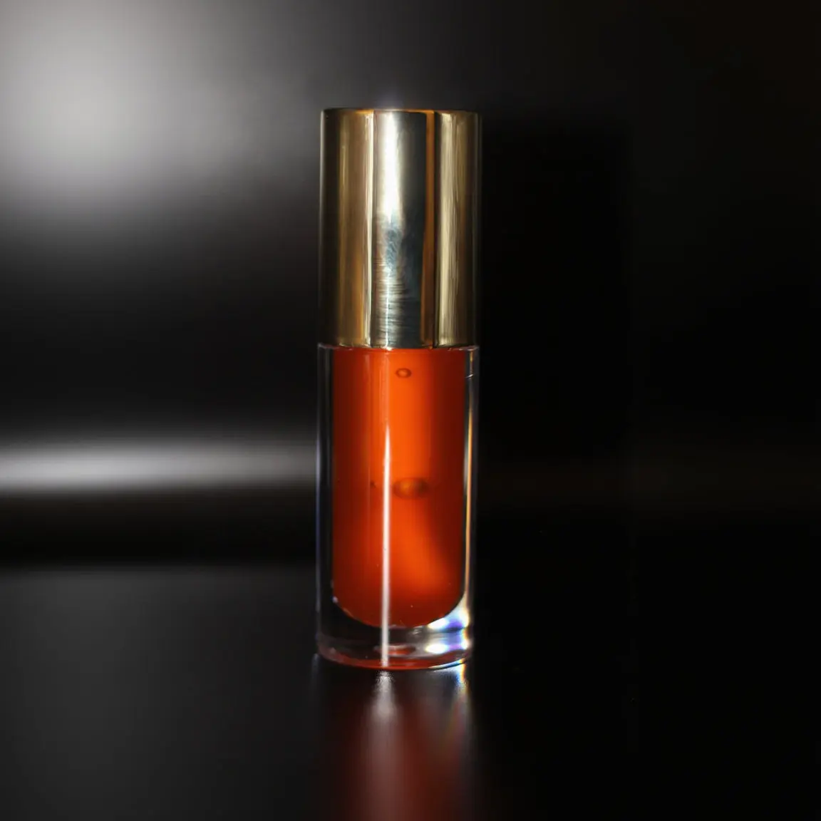 Sunset Bloom Vegan Lip Oil with Pineapple & Peach Scent Soft Yellow-Orange Tint Hydrating Non-Sticky Daily Lip Oil