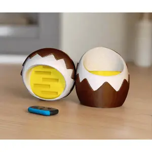 3D Printed Egg Shaped Game Cartridge Holder Console Organiser Racks