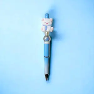 Polar Bear Focal Pen Winter Holiday Christmas Plastic