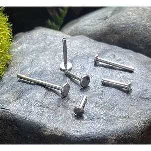 Body Jewelry Replacement Parts - 10pk Internally Threaded Labret / Monroe Posts