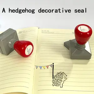 Hedgehog Pattern Custom Stamp for Teachers, Fun Classroom Teaching Tool, Ideal for Scrapbooking Crafts Greeting Cards Journals Rewards Gifts Ink