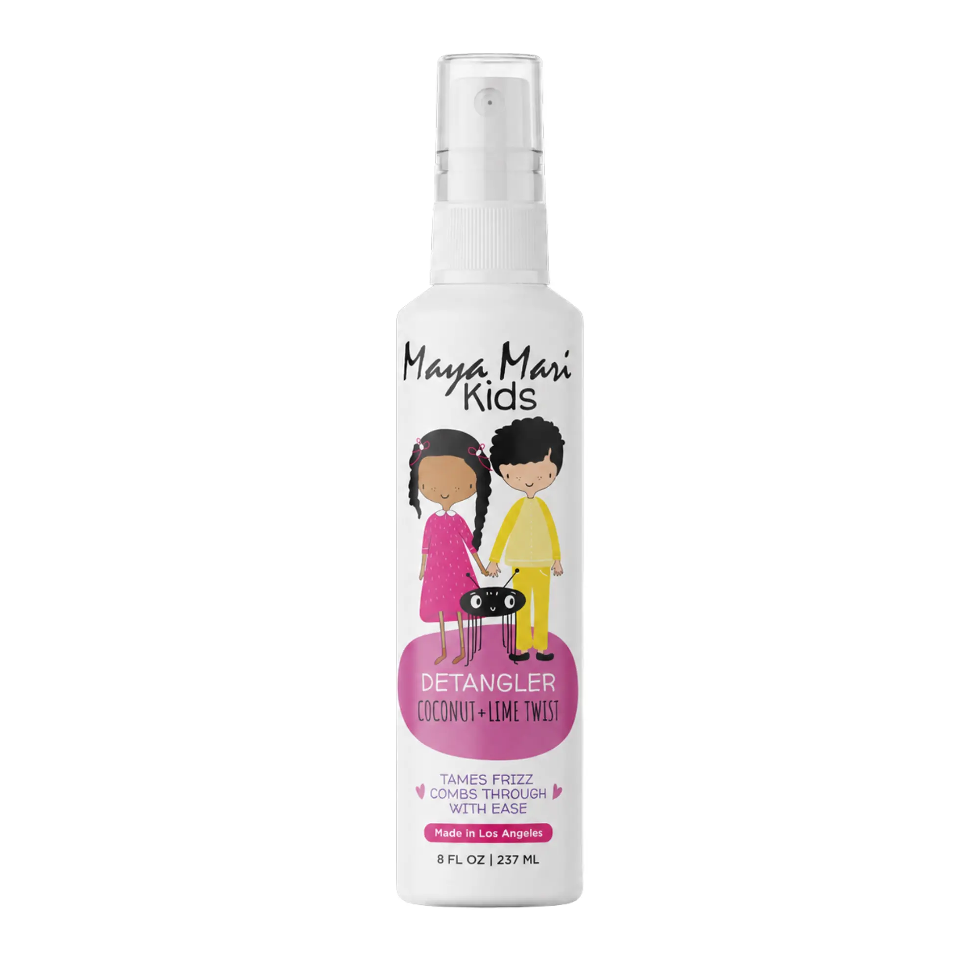 Maya Mari Kids Detangler Spray - Haircare with Argan, Coconut & Lime Oil Blend, 8 fl oz Nourishing Formula for Stronger, Moisturized Hair